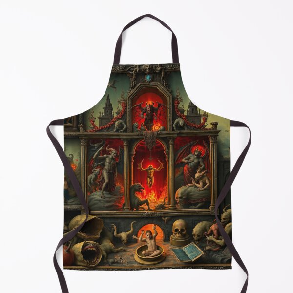Item preview,  The Denizen Demons of Hell a Hellscape classical painting designed and sold by Vintage Designs +.