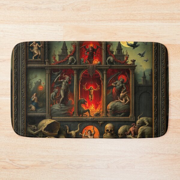 Item preview,  The Denizen Demons of Hell a Hellscape classical painting designed and sold by Vintage Designs +.