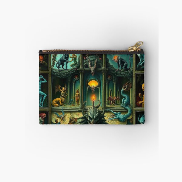 Item preview, The Denizen Demons of Hell a Hellscape classical painting designed and sold by Vintage Designs +.