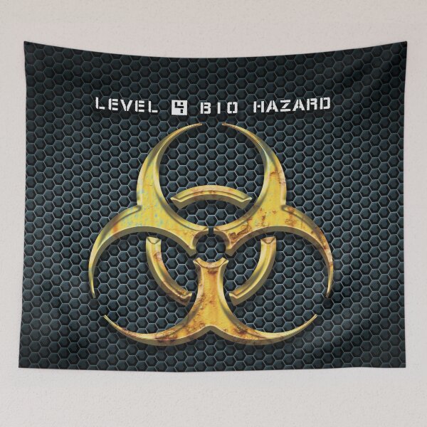 Item preview, Level 4 Bio Hazard Warning in a post apocalyptic universe designed and sold by Old Curiosity.