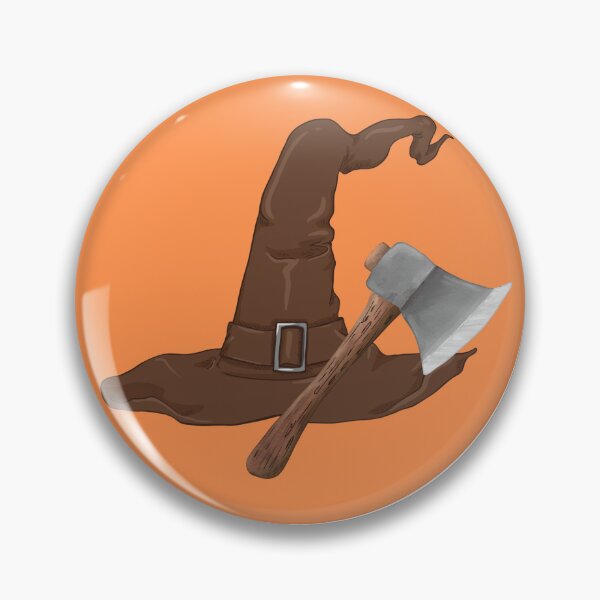 Item preview, Witch hunter badge designed and sold by CampEnchanted.