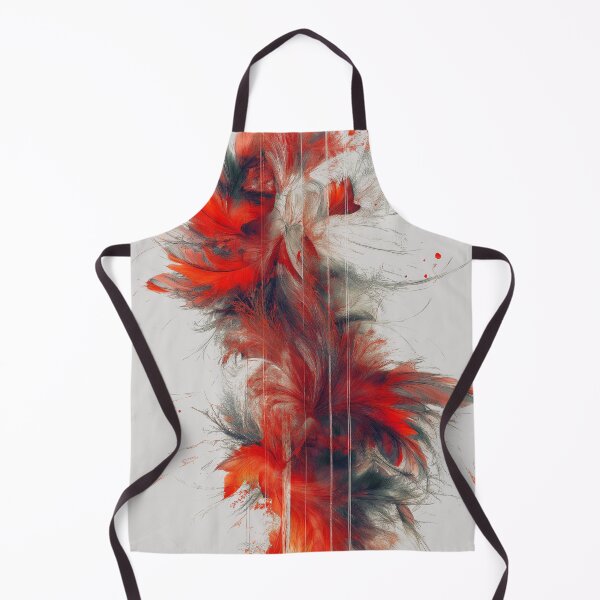 Item preview, Feathers. Abstract design red and grey. designed and sold by Shoot-The-Moon.