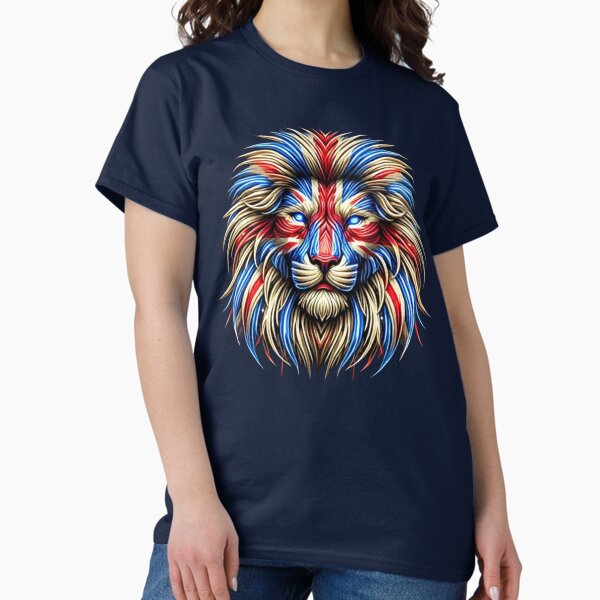 Item preview, Bold Lion with United Kingdom Flag Colors designed and sold by PawtopiaDesigns.