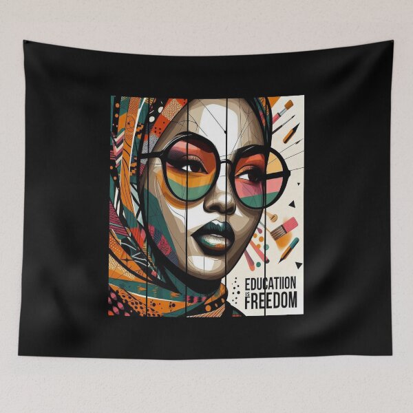 Item preview, Black History Teacher Education Is Freedom Nice Afro Women Gift designed and sold by Creat-Des.
