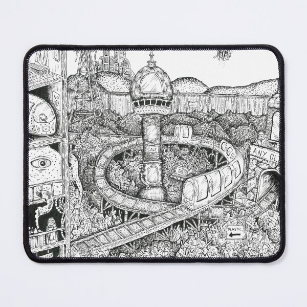 Item preview, Alien scrapyard with lost soul designed and sold by EdwardGeorgeArt.
