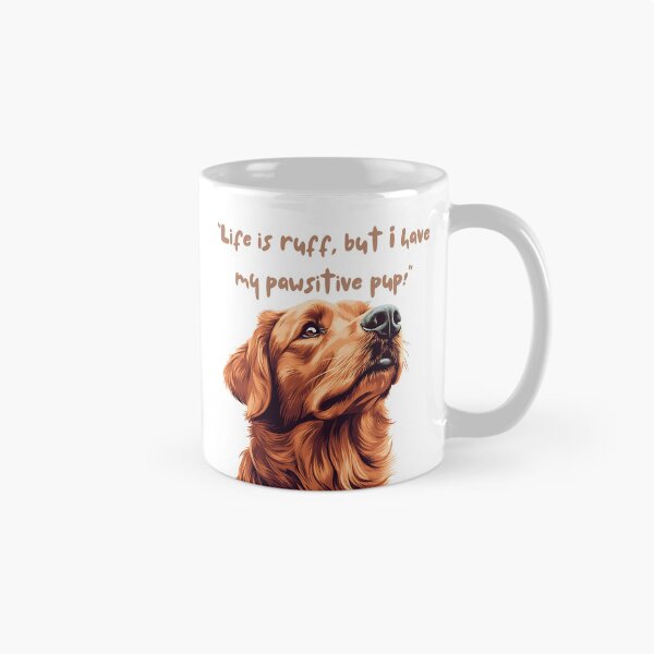 Item preview, We're friends,life is ruff but I have my pawsitive pup,Graphic T-shirt, trendy T-shirt, stylish casual wear, cotton tee, bold print T-shirt designed and sold by Gallery-yuuna .