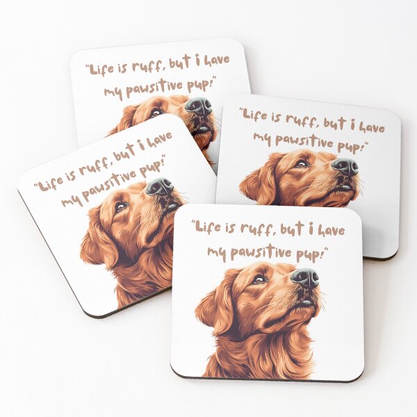Item preview, We're friends,life is ruff but I have my pawsitive pup,Graphic T-shirt, trendy T-shirt, stylish casual wear, cotton tee, bold print T-shirt designed and sold by Gallery-yuuna .
