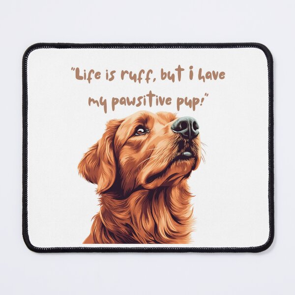 Item preview, We're friends,life is ruff but I have my pawsitive pup,Graphic T-shirt, trendy T-shirt, stylish casual wear, cotton tee, bold print T-shirt designed and sold by Gallery-yuuna .