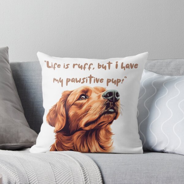 Item preview, We're friends,life is ruff but I have my pawsitive pup,Graphic T-shirt, trendy T-shirt, stylish casual wear, cotton tee, bold print T-shirt designed and sold by Gallery-yuuna .