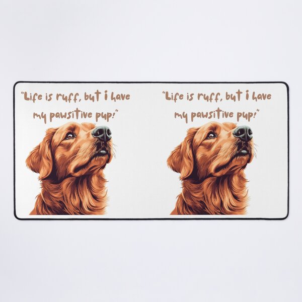 Item preview, We're friends,life is ruff but I have my pawsitive pup,Graphic T-shirt, trendy T-shirt, stylish casual wear, cotton tee, bold print T-shirt designed and sold by Gallery-yuuna .