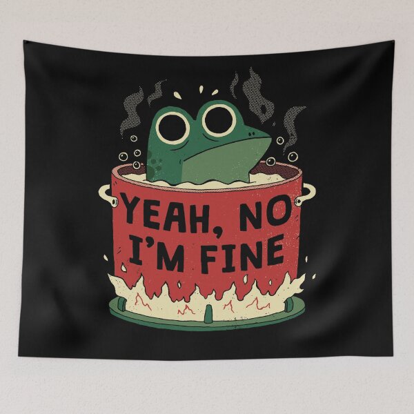 Item preview, Frog Is Fine designed and sold by DinoMike.