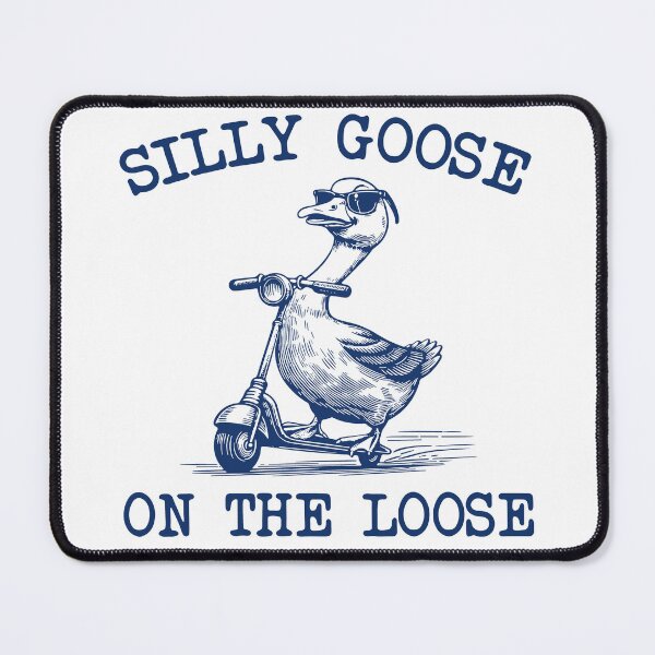 Item preview, Silly Goose on the Loose Cute Goose Meme designed and sold by SnarkoClothes.