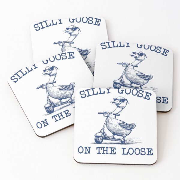 Item preview, Silly Goose on the Loose Cute Goose Meme designed and sold by SnarkoClothes.