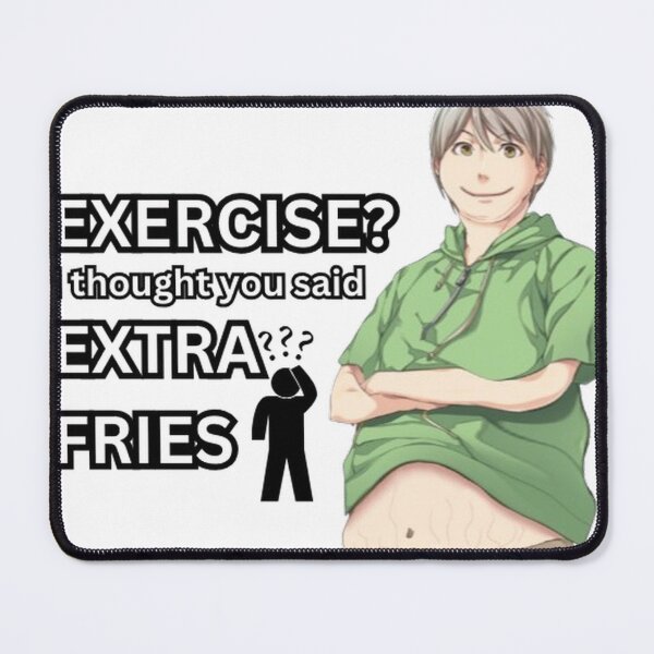 Item preview, EXERCISE I thought you said EXTRA FRIES paradise omestick funny designed and sold by SwaglordJack.
