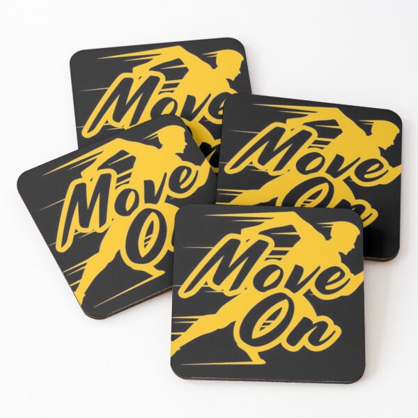 Item preview, Move On – Motivational Runner Silhouette Design designed and sold by Printandpick.