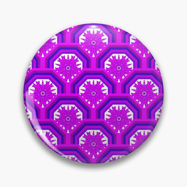 Item preview, Pink-Purple Floral Octagonal Pattern designed and sold by Kittaya  Saemee.