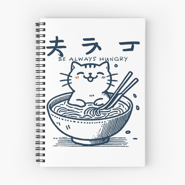 Item preview, Kawaii Ramen Cat Streetwear Japanese Noodles designed and sold by LuminOrb.