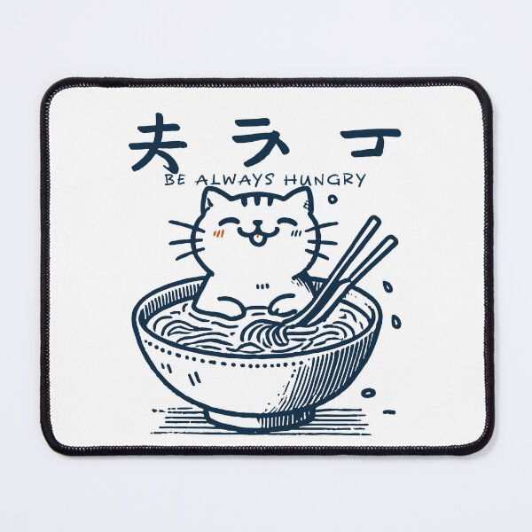 Item preview, Kawaii Ramen Cat Streetwear Japanese Noodles designed and sold by LuminOrb.