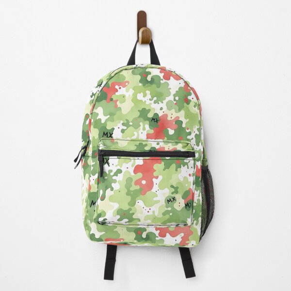 Item preview, Mexico Flag Colors and Abbreviation in Camouflage pattern  designed and sold by dulceguavashop.