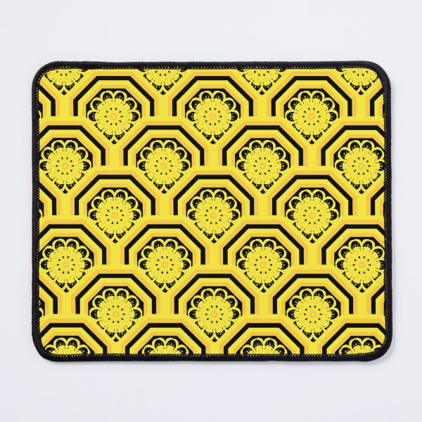 Item preview, Yellow Octagonal Floral Pattern designed and sold by Kittaya  Saemee.