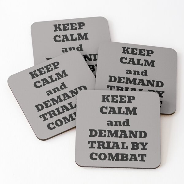 Item preview, Keep Calm and Demand Trial By Combat designed and sold by WakeNBake-Tees.