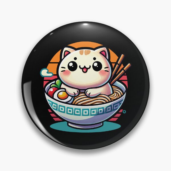 Item preview, Kawaii Ramen Cat Japanese Noodles Streetwear designed and sold by LuminOrb.