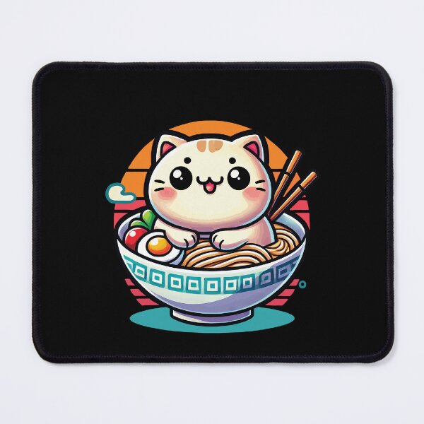 Item preview, Kawaii Ramen Cat Japanese Noodles Streetwear designed and sold by LuminOrb.