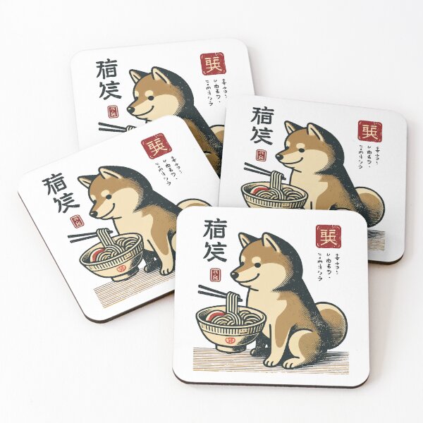 Item preview, Ramen Noodles Streetwear Ukiyo-e Anime Dog designed and sold by LuminOrb.