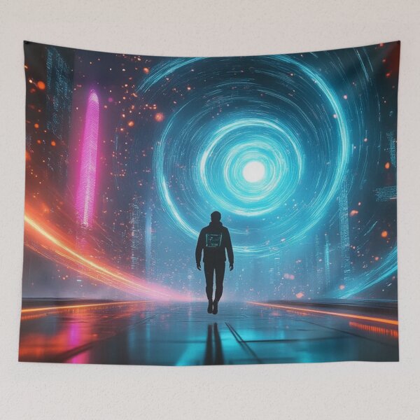 Artikelvorschau, Neon Rift: Die Zukunft der Teleportation enthüllt entworfen und verkauft von eXtraHumans.