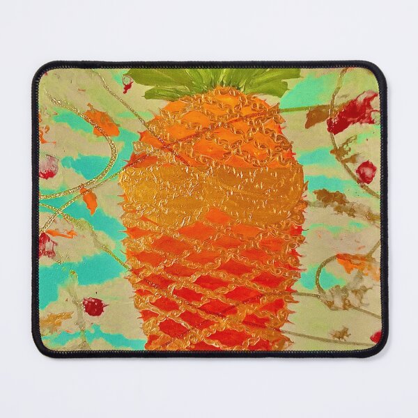 Item preview, Festive Gold and Mint Pineapple designed and sold by PGKINART.
