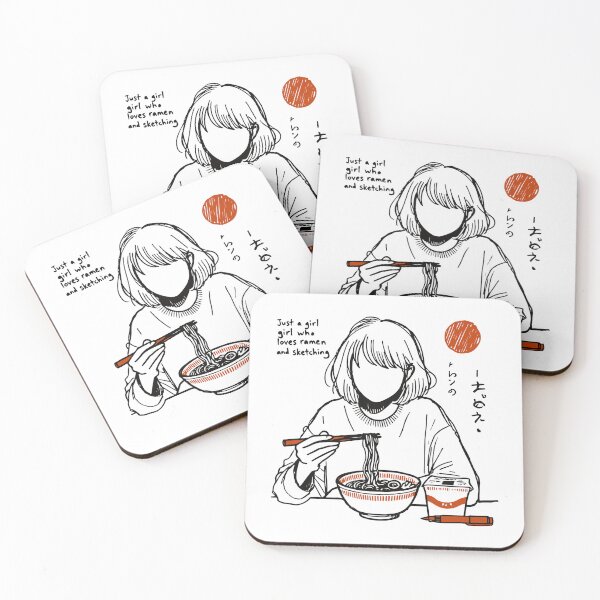 Item preview, Ramen Aesthetic: Just a Girl Who Loves Ramen designed and sold by LuminOrb.