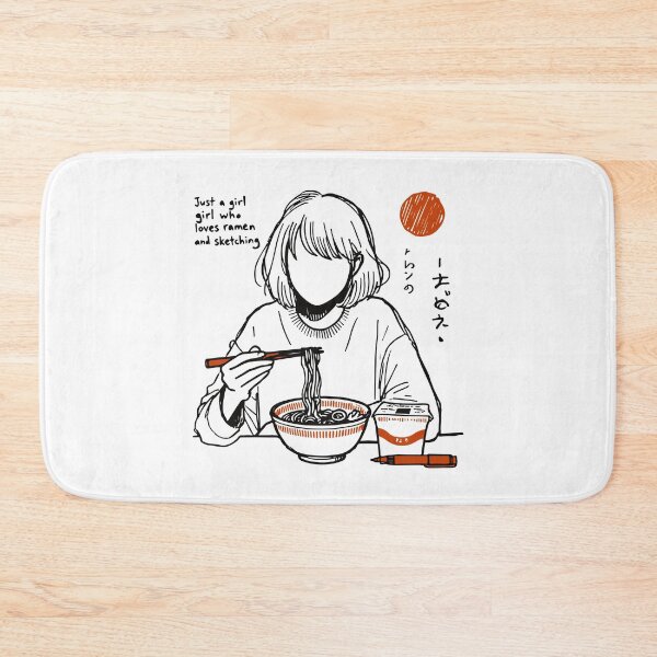 Item preview, Ramen Aesthetic: Just a Girl Who Loves Ramen designed and sold by LuminOrb.