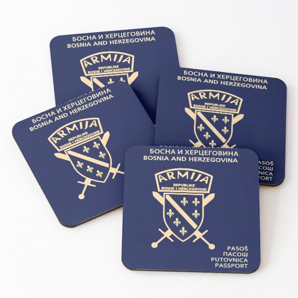 Item preview, Passport / Coat of Arms of the Republic of Bosnia and Herzegovina | Historic Bosnian Symbol 23 designed and sold by TrendSh0p.