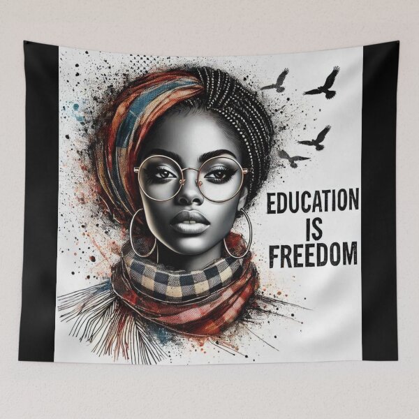 Item preview, Black History Teacher Education Is Freedom Nice Afro Women Gift designed and sold by Creat-Des.