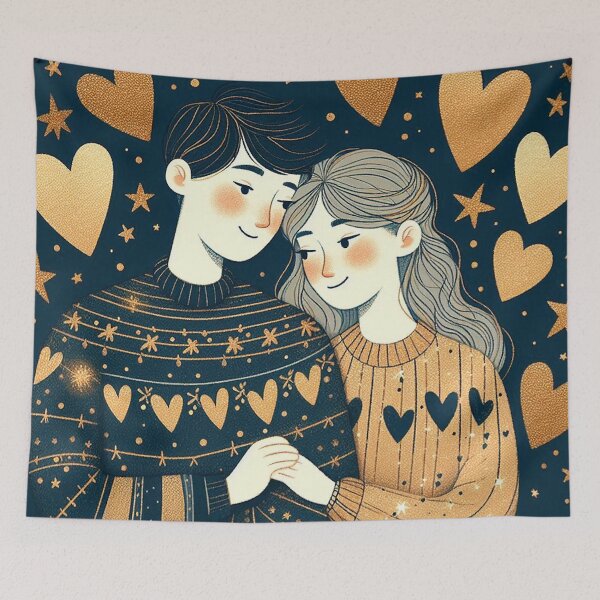 Item preview, Embraced in Hearts and Stars designed and sold by zzz888.