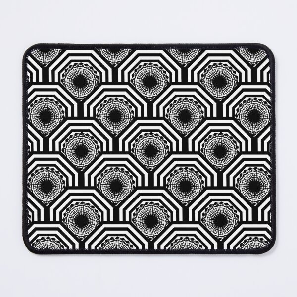 Item preview, Black and White Floral Octagonal Pattern designed and sold by Kittaya  Saemee.