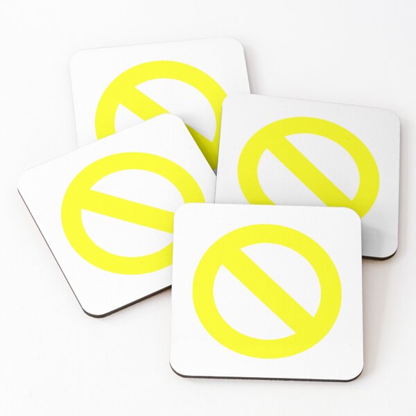 Item preview, Yellow Forbidden Symbol designed and sold by TrippyTooni.