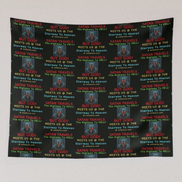 Item preview, SATAN Travels The Highway To Hell designed and sold by AlienAlmanac.