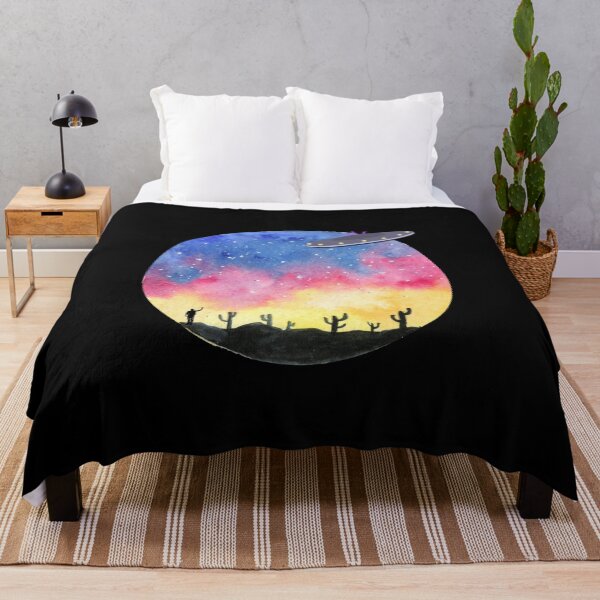 Item preview, UFO Desert Scene Can You Find the Man amongst the Saguaro designed and sold by SunandShade.