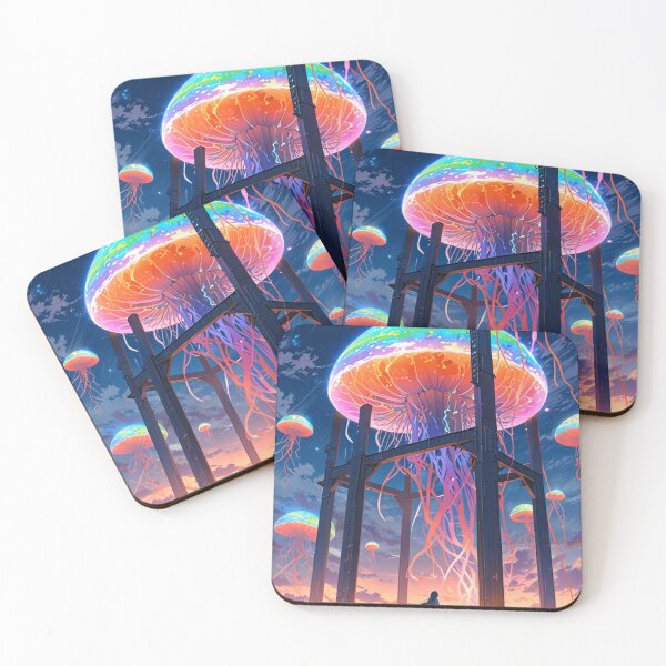 Item preview, Multicolored Jellyfish designed and sold by TondoMeander.