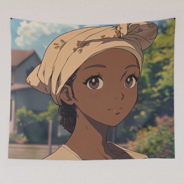 Item preview, Liberian woman | Anime style designed and sold by ComicsFactory.