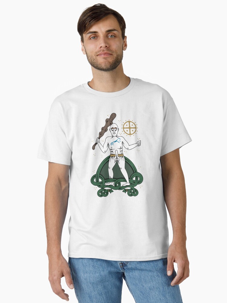 Thumbnail 1 of 7, Classic T-Shirt, Wyrd Wessex Logo - Cerne Abbas Giant designed and sold by saxonforageruk.