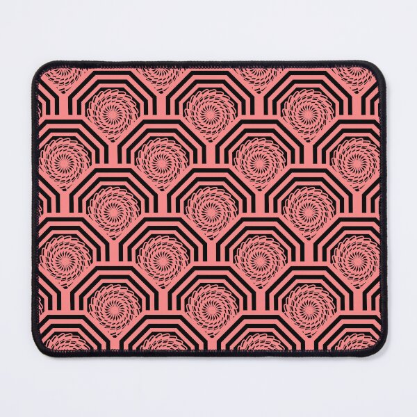 Item preview, Spiral Wave Pattern in Pink and Black Octagonal Frame designed and sold by Kittaya  Saemee.