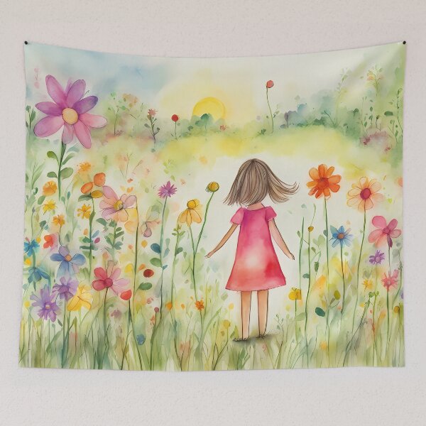 Item preview, Summer Girl in Meadow designed and sold by CalmnessbyChoice.