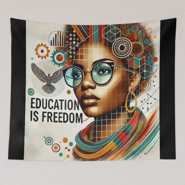 Item preview, Black History Teacher Education Is Freedom Nice Afro Women Gift designed and sold by Creat-Des.
