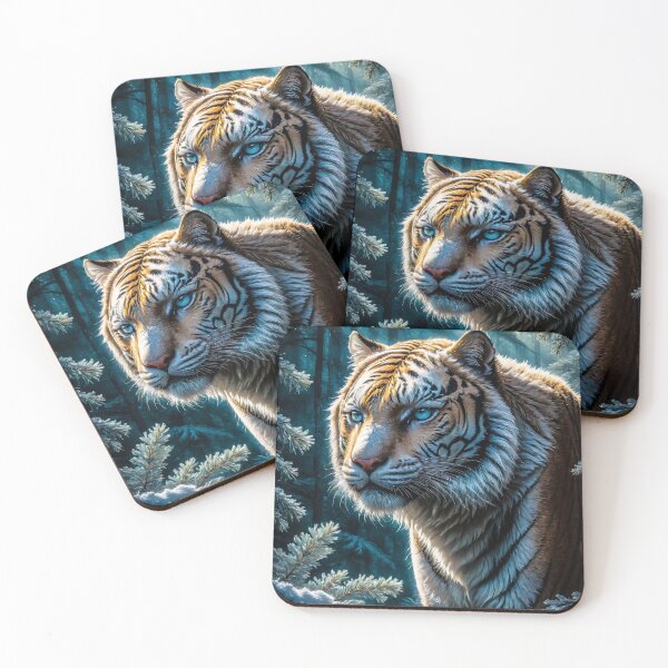 Artikelvorschau, Sibirischer Tiger Winterwald Kunstwerk entworfen und verkauft von SyanArt.