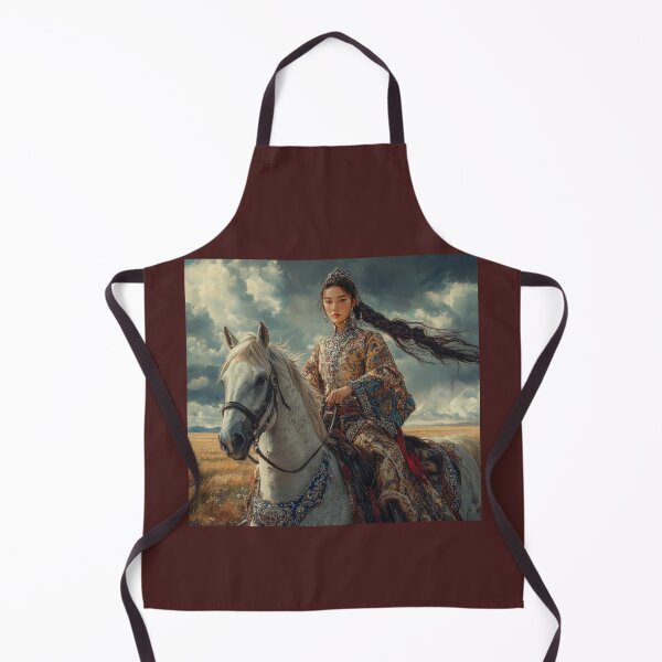 Item preview, Regal Majesty: Mongolian Queen on Horseback designed and sold by ArtVibeCo.