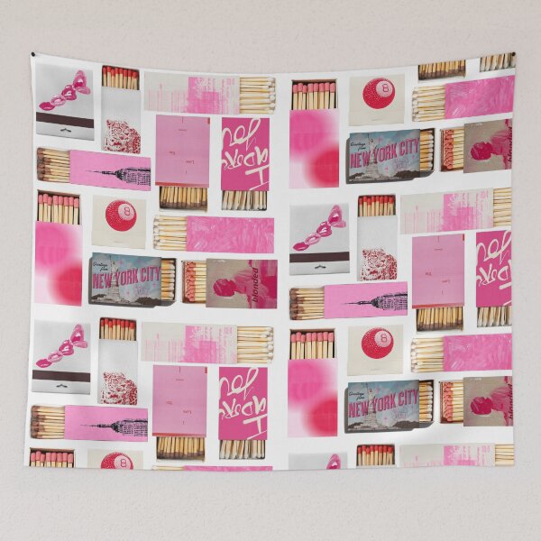 Item preview, hot pink vintage matchbox art designed and sold by gdm123.
