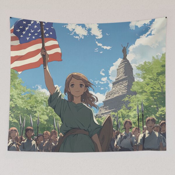 Item preview, Liberty Leading the People | Anime style designed and sold by ComicsFactory.