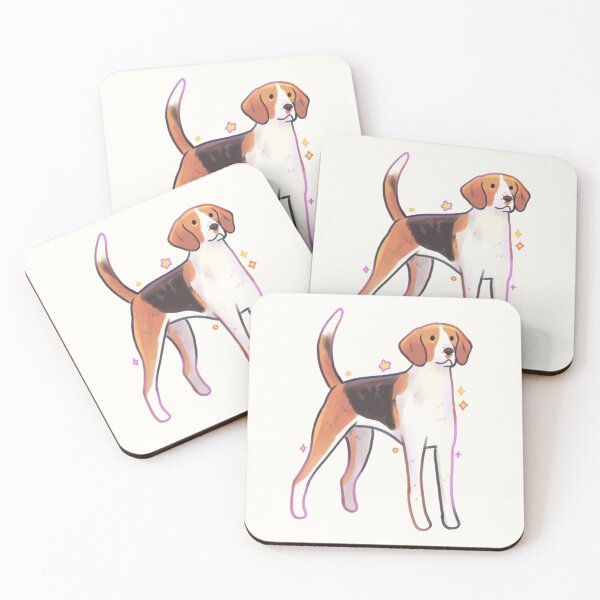 Item preview, american foxhound illustration designed and sold by Mayarartsy.